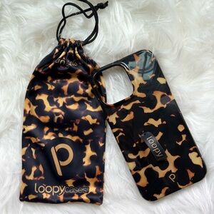 Loopy Case for iPhone 13 Plus - Tortoise (Right-Handed Orientation)